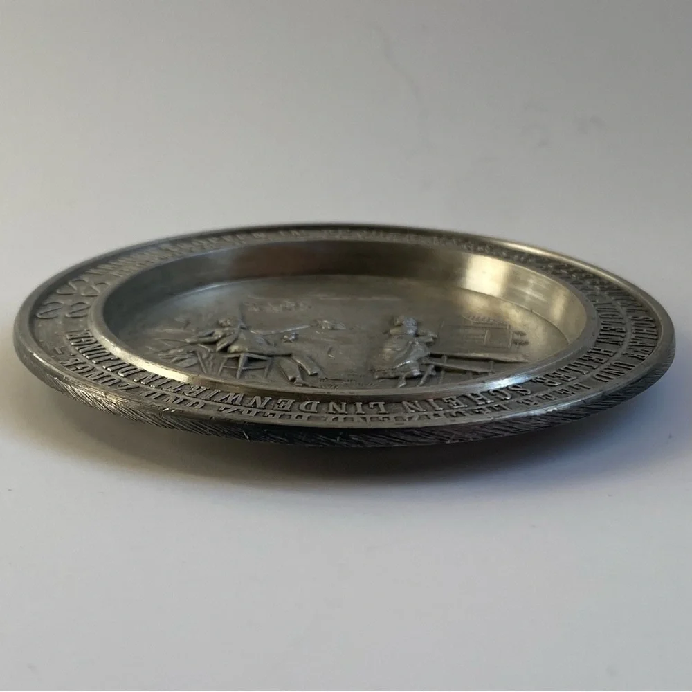 Vintage German 95% Pewter plate Frieling-Zinn - Picture 4 of 7